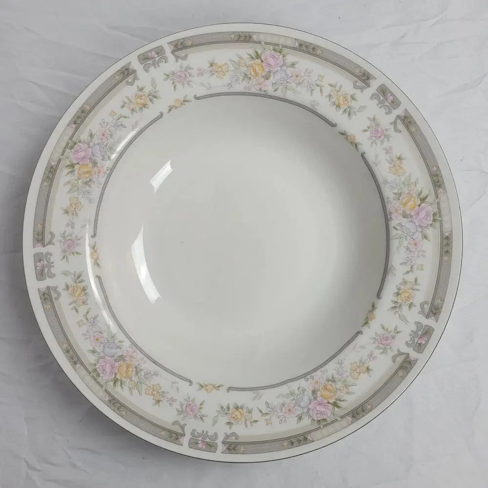 Farberware Fine China Southampton 1992 223K China Bowl Pink Rose Floral Paint